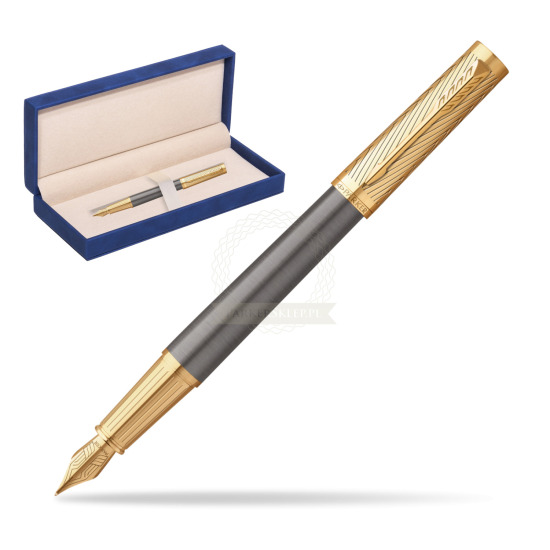 Parker Ingenuity Pioneers GT Fountain Pen - limited edition in suede box navy blue
