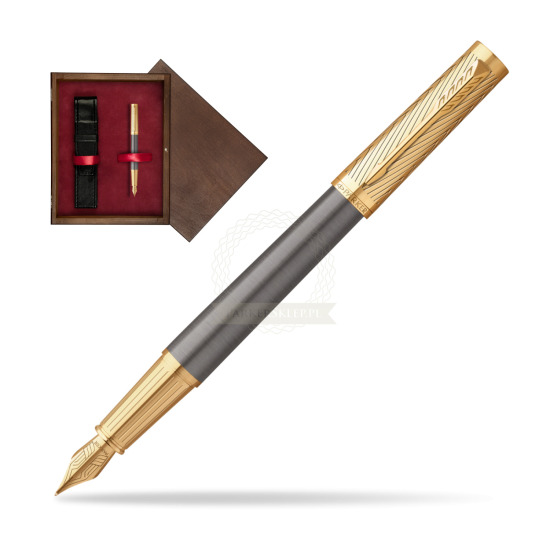 Parker Ingenuity Pioneers GT Fountain Pen - limited edition in single wooden box Wenge Single Maroon