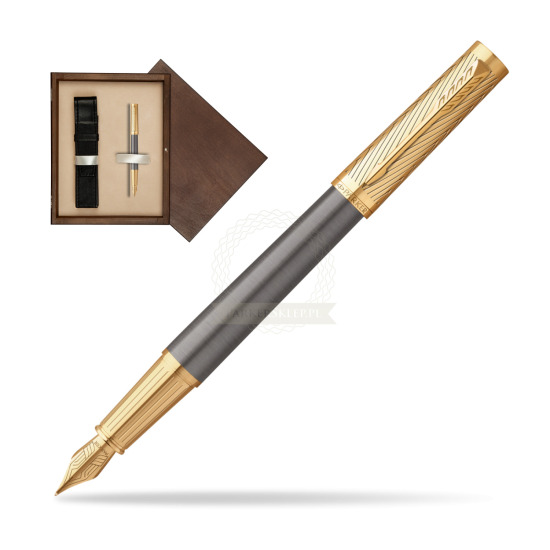 Parker Ingenuity Pioneers GT Fountain Pen - limited edition in single wooden box Wenge Single Ecru