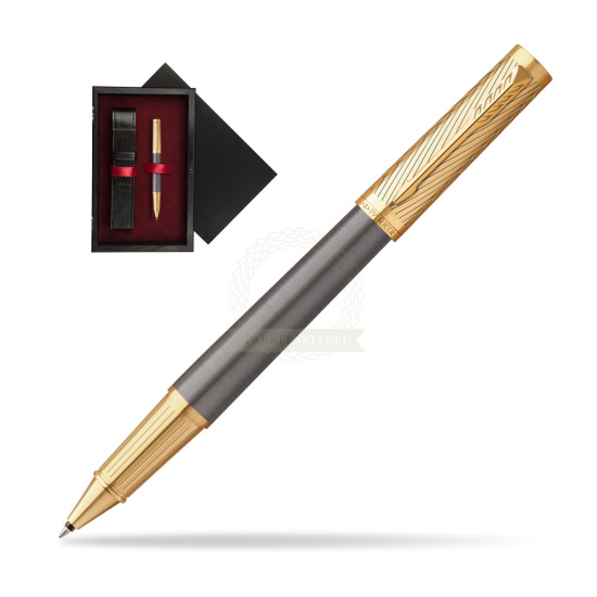 Parker Ingenuity Pioneers GT Rollerball pen - limited edition in single wooden box Black Single Maroon