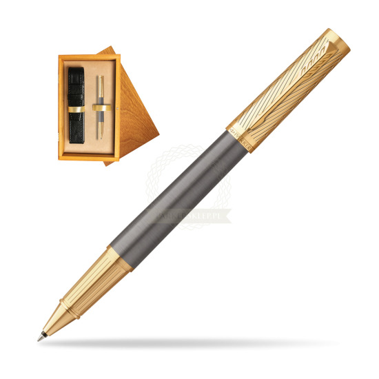 Parker Ingenuity Pioneers GT Rollerball pen - limited edition in single wooden box Honey Single Ecru