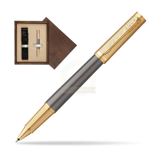 Parker Ingenuity Pioneers GT Rollerball pen - limited edition in single wooden box Wenge Single Ecru