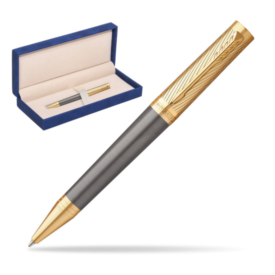 Parker Ingenuity Pioneers GT Ballpoint Pen - limited edition in suede box navy blue