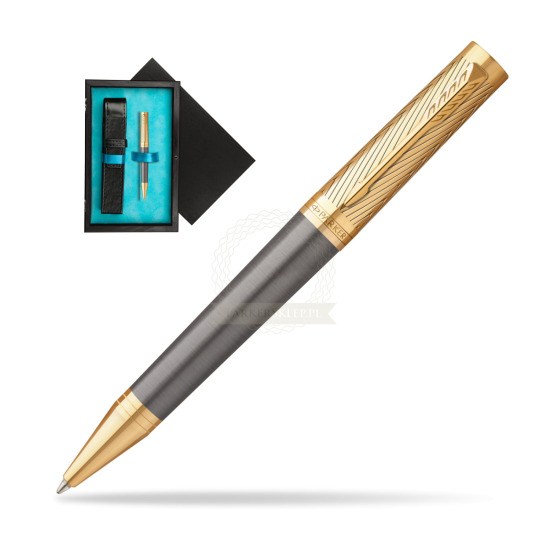 Parker Ingenuity Pioneers GT Ballpoint Pen - limited edition in single wooden box Black Single Turquoise