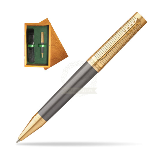 Parker Ingenuity Pioneers GT Ballpoint Pen - limited edition in single wooden box Honey Single Green