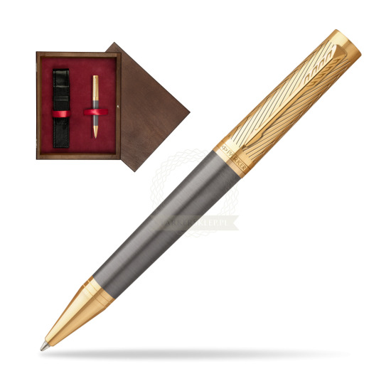 Parker Ingenuity Pioneers GT Ballpoint Pen - limited edition in single wooden box Wenge Single Maroon