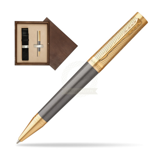 Parker Ingenuity Pioneers GT Ballpoint Pen - limited edition in single wooden box Wenge Single Ecru