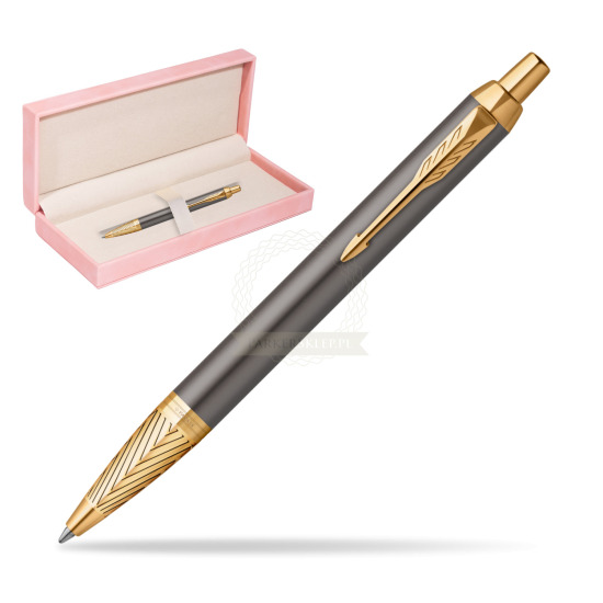Parker IM Pioneers GT Ballpoint Pen - limited edition in suede box pink