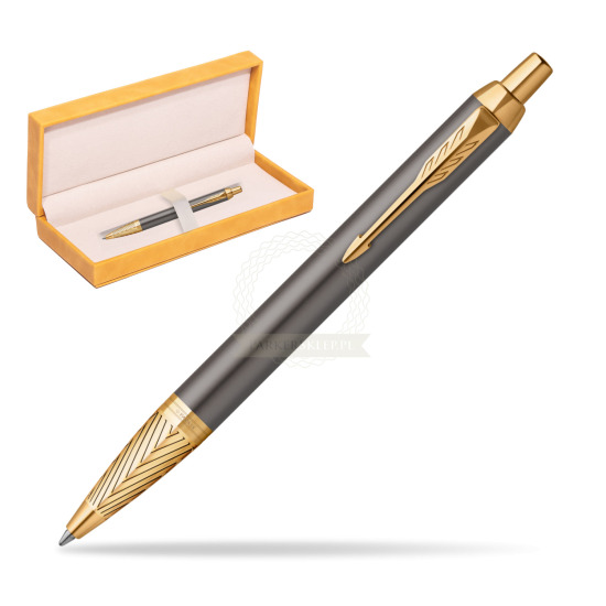 Parker IM Pioneers GT Ballpoint Pen - limited edition in suede box yellow