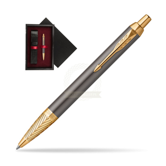 Parker IM Pioneers GT Ballpoint Pen - limited edition in single wooden box Black Single Maroon