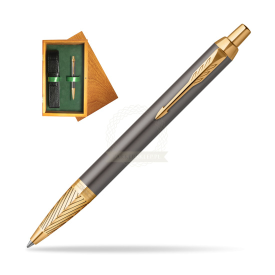 Parker IM Pioneers GT Ballpoint Pen - limited edition in single wooden box Honey Single Green
