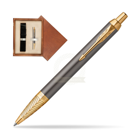 Parker IM Pioneers GT Ballpoint Pen - limited edition in single wooden box Mahogany Single Ecru