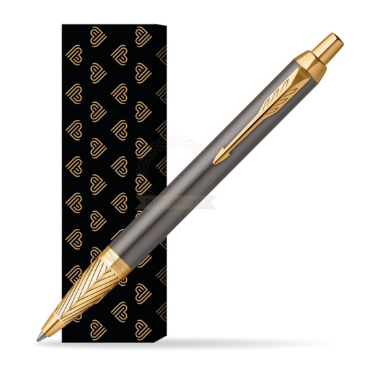 Parker IM Pioneers GT Ballpoint Pen - limited edition in cover Golden Hearts