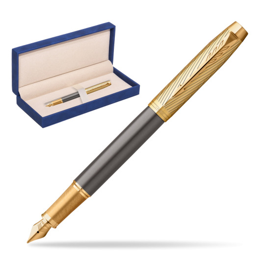 Parker IM Pioneers GT Fountain Pen - limited edition in suede box navy blue
