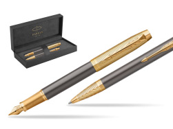Parker Fountain Pen + Ballpoint Pen IM Pioneers GT - limited edition Gift Set in original Parker Prestige box