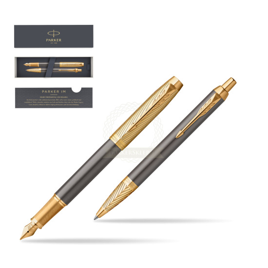 Parker Fountain Pen + Ballpoint Pen IM Pioneers GT - limited edition Gift Set 