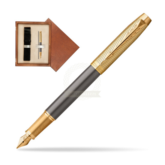 Parker IM Pioneers GT Fountain Pen - limited edition in single wooden box Mahogany Single Ecru