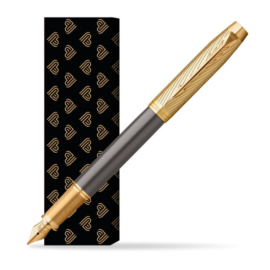 Parker IM Pioneers GT Fountain Pen - limited edition in cover Golden Hearts