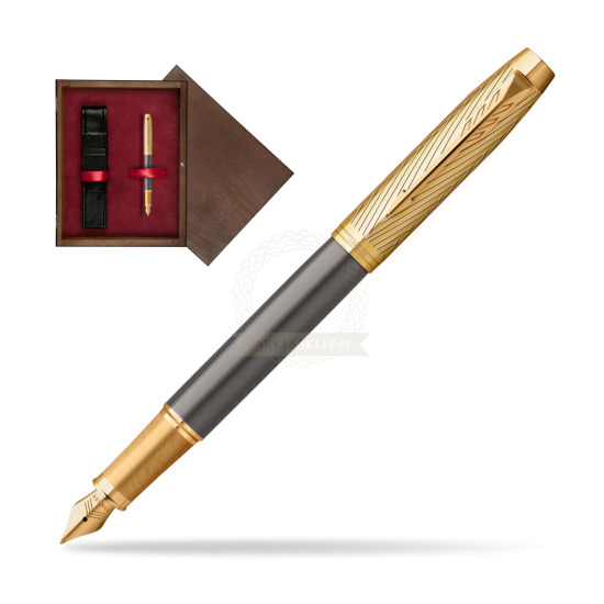 Parker IM Pioneers GT Fountain Pen - limited edition in single wooden box Wenge Single Maroon
