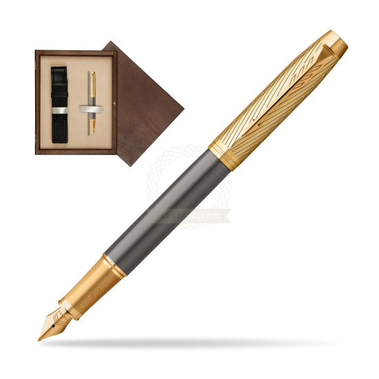 Parker IM Pioneers GT Fountain Pen - limited edition in single wooden box Wenge Single Ecru