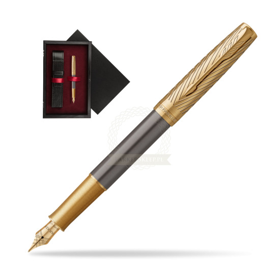 Parker Sonnet Pioneers GT Fountain pen - limited edition in single wooden box Black Single Maroon