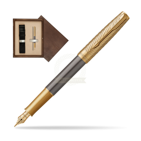 Parker Sonnet Pioneers GT Fountain pen - limited edition in single wooden box Wenge Single Ecru