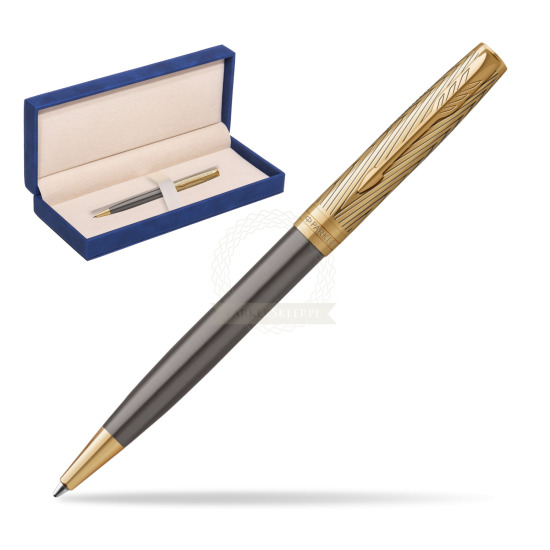Parker Sonnet Pioneers GT Ballpoint Pen - limited edition in suede box navy blue