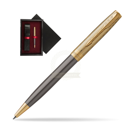 Parker Sonnet Pioneers GT Ballpoint Pen - limited edition in single wooden box Black Single Maroon