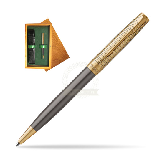 Parker Sonnet Pioneers GT Ballpoint Pen - limited edition in single wooden box Honey Single Green