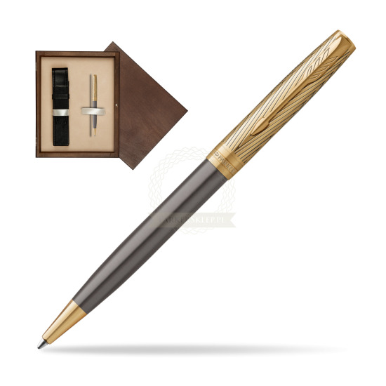 Parker Sonnet Pioneers GT Ballpoint Pen - limited edition in single wooden box Wenge Single Ecru