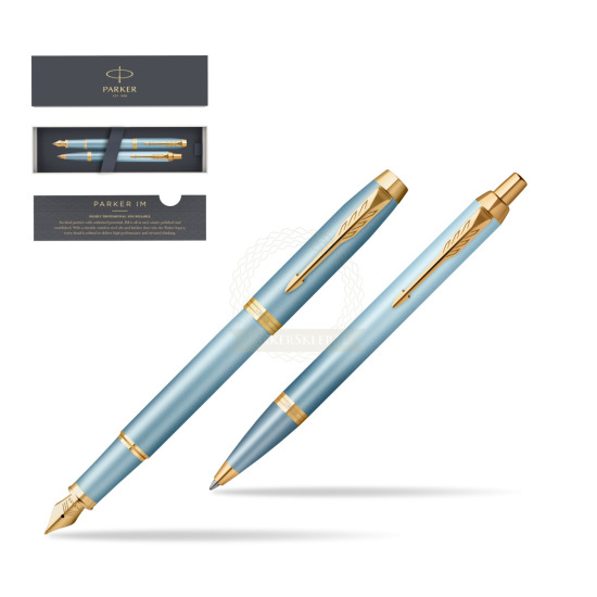 Parker IM RITUALS TURQUOISE GREEN GT Penna Stilografica +  Penna a Sfera Set regalo