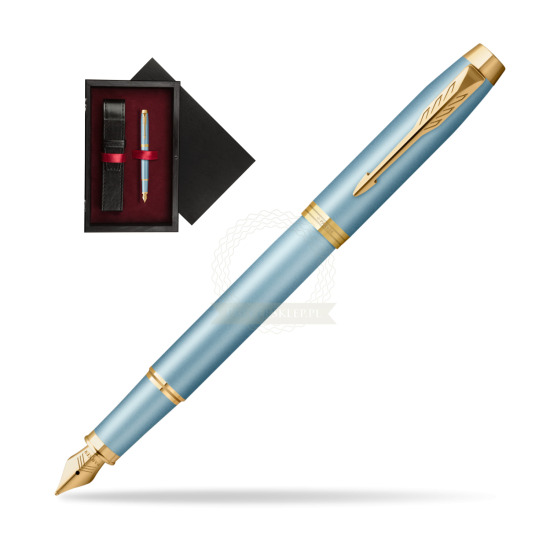 Parker IM RITUALS TURQUOISE GREEN Fountain Pen in single wooden box Black Single Maroon