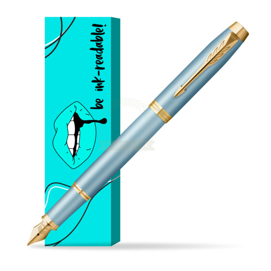 Parker IM RITUALS TURQUOISE GREEN Fountain Pen in cover Ink-readable