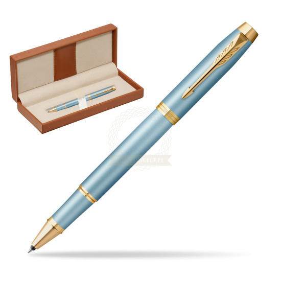 Parker IM RITUALS TURQUOISE GREEN Rollerball Pen  in classic box brown