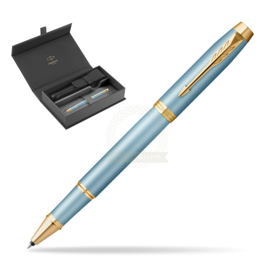 Parker IM RITUALS TURQUOISE GREEN Rollerball Pen in original Parker box, closed case
