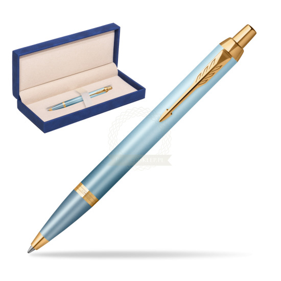 Parker IM RITUALS TURQUOISE GREEN Ballpoint Pen in suede box navy blue