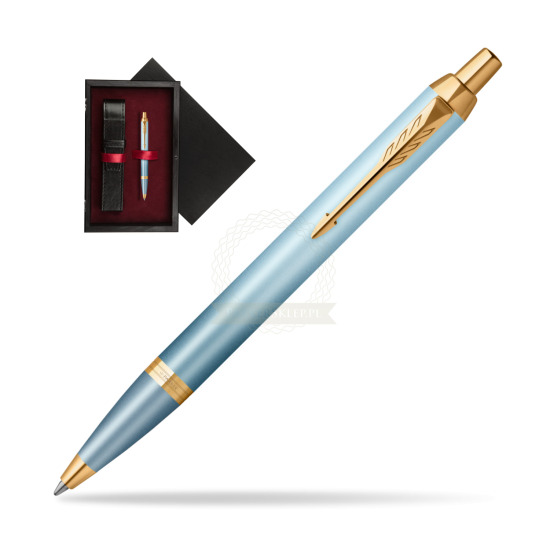 Parker IM RITUALS TURQUOISE GREEN Ballpoint Pen in single wooden box Black Single Maroon