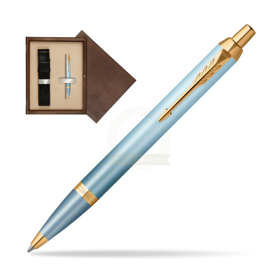 Parker IM RITUALS TURQUOISE GREEN Ballpoint Pen in single wooden box Wenge Single Ecru