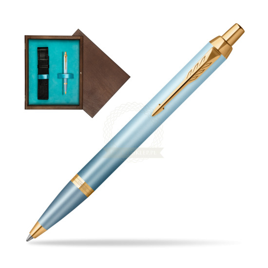 Parker IM RITUALS TURQUOISE GREEN Ballpoint Pen in single wooden box Wenge Single Turquoise 