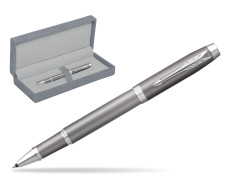 Parker IM RITUALS GREY Rollerball Pen in suede box grey