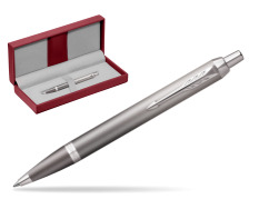 Parker IM RITUALS GREY Ballpoint Pen in the red leather box