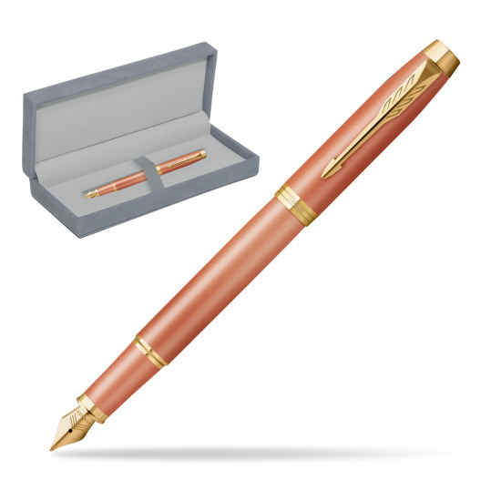Fountain pen IM RITUALS ORANGE GT in suede box grey