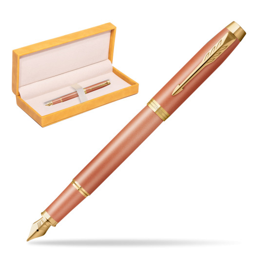 Fountain pen IM RITUALS ORANGE GT in suede box yellow
