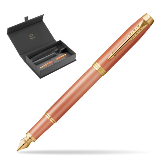 Fountain pen IM RITUALS ORANGE GT in original Parker box, slide-out case