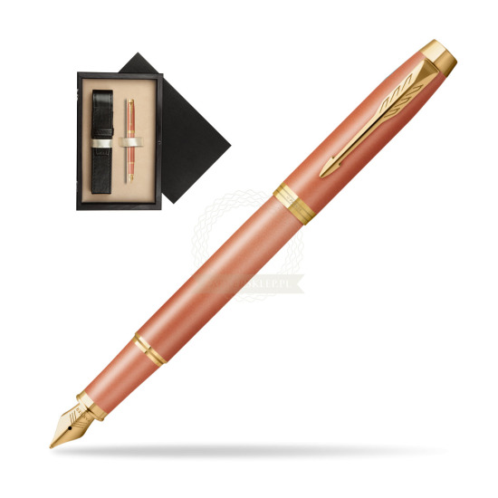 Fountain pen IM RITUALS ORANGE GT in single wooden box Wenge Single Ecru