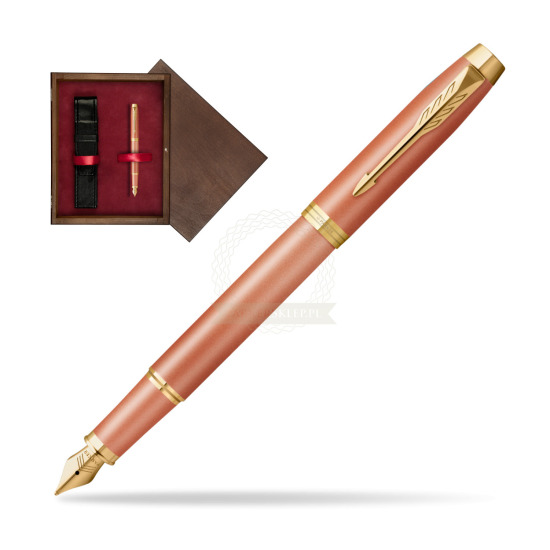 Fountain pen IM RITUALS ORANGE GT in single wooden box Wenge Single Maroon