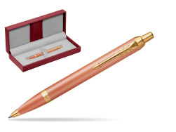 Parker IM RITUALS ORANGE GT Ballpoint Pen in the red leather box