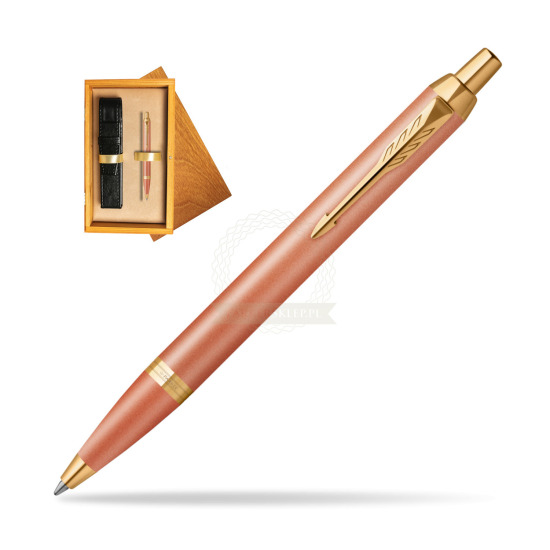 Penna a sfera IM RITUALS ORANGE GT in single wooden box Honey Single Ecru