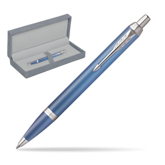 Bolígrafo Parker IM RITUALS BLUE in suede box grey