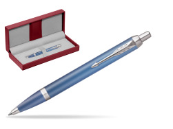 Parker IM RITUALS BLUE Ballpoint Pen in the red leather box